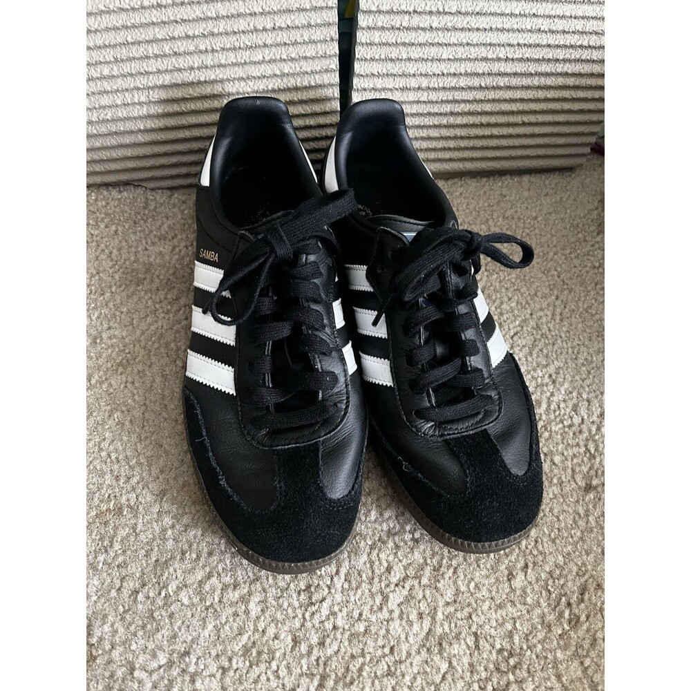 Adidas Samba Sneakers Sz 7.5 OG Black Gum Urban Athleisure Walking Sport